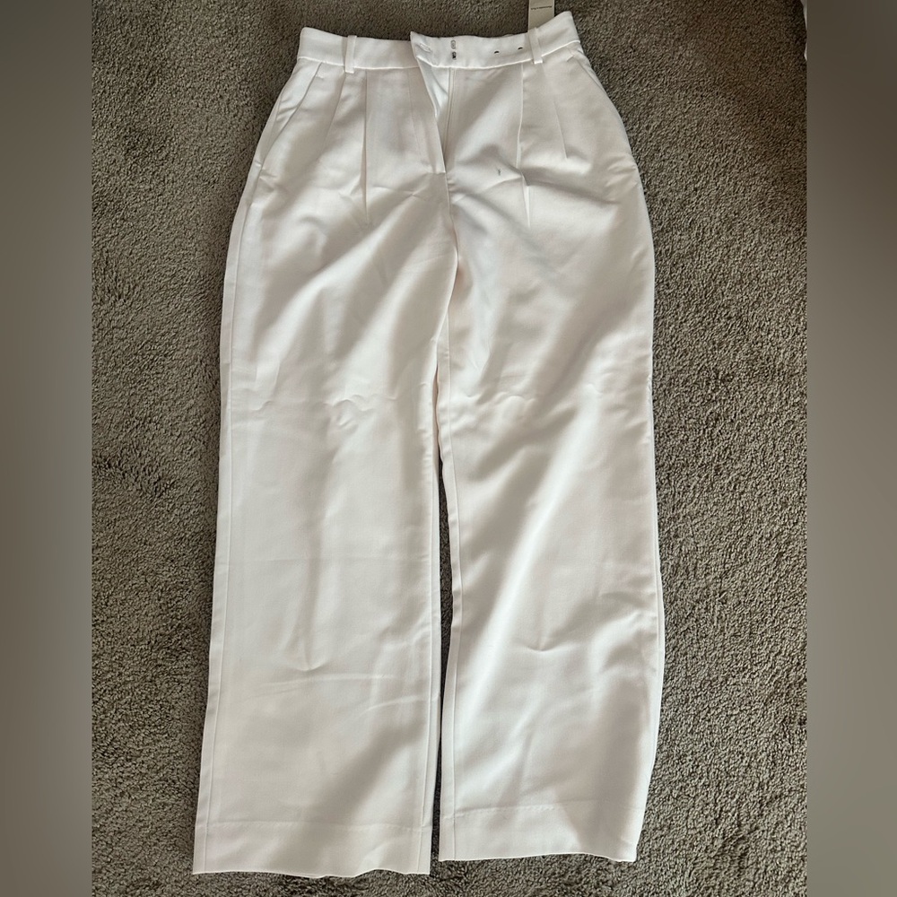 Abercrombie & Fitch White Trousers